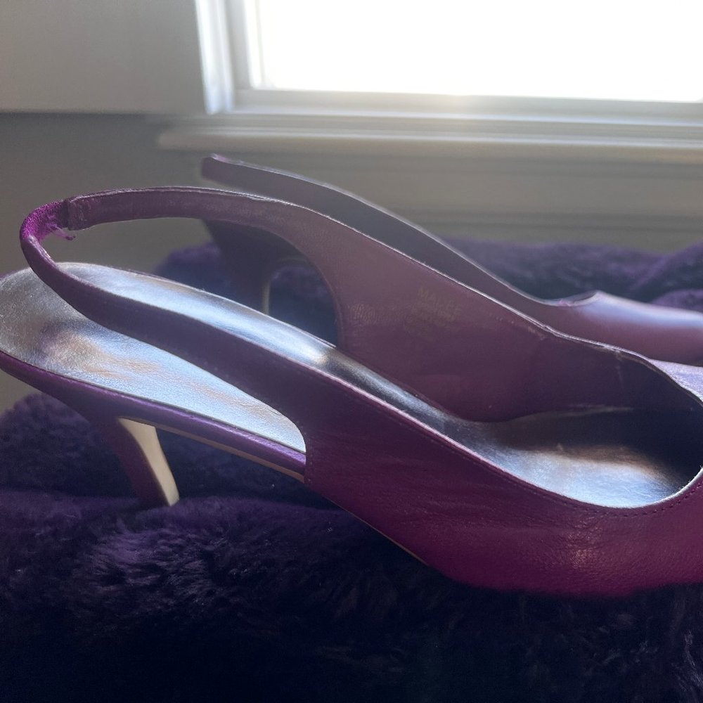 Women's slingback heel - purple
